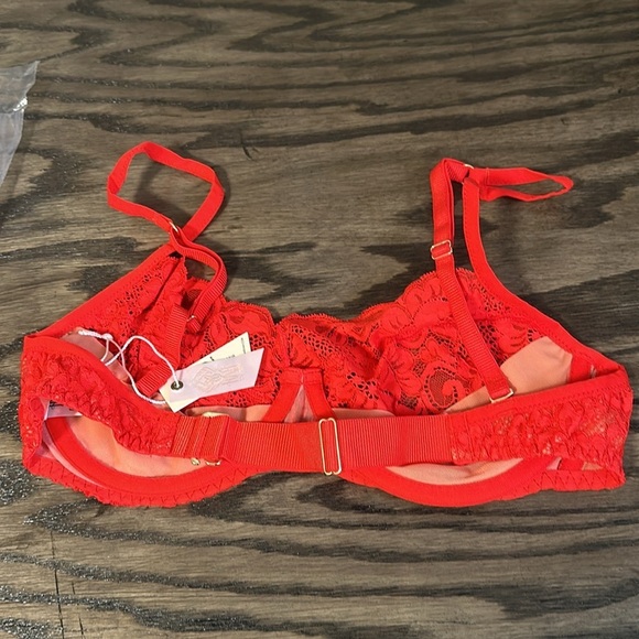 HAH By Free People Hook Up Bra - Blood Orange - Picture 2 of 5